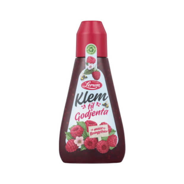 Raspberry Jam "Klem" - Bringebærsyltetøy Klem 410g Lerum